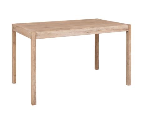 Preferred Folcroft Acacia Solid Wood Dining Tables Regarding Vidaxl Dining Table 120x70x75 Cm Solid Acacia Wood (View 5 of 20)