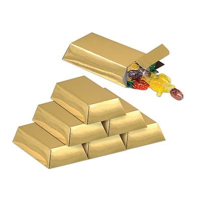 Preferred Gold Bar Favor Boxes – Partycheap Within 3 Games Convertible 80 Inches Multi Game Tables (View 10 of 20)