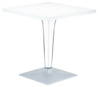 Preferred Grimaldo 23.6'' Iron Dining Tables In Compamia Ice Square Dining Table,  (View 12 of 20)