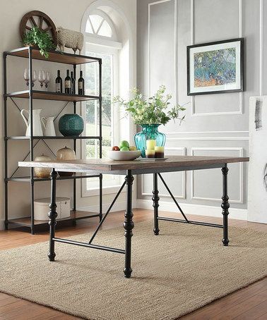 Recent Another Great Find On #zulily! Metal & Wood Industrial With Regard To Anzum 23.6'' Dining Tables (Photo 2 of 20)