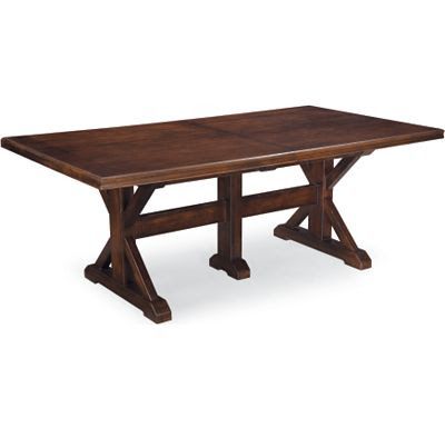 Recent Copy Cat Chic: Thomasville Wanderlust Trestle Table With Regard To Trestle Dining Tables (View 5 of 20)