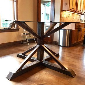Recent Counter Height 34 1/2" Tall Steel Trestle Table Legs With Inside Liesel Bar Height Pedestal Dining Tables (View 16 of 20)
