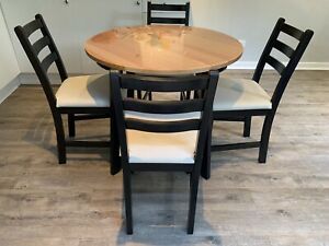 Recent Ikea Gamlared Dining Table With 4 X Lerhamn Chairs Set Within Genao 35'' Dining Tables (View 4 of 20)