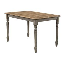 Recent Three Posts™ Dannie Rubberwood Solid Wood Dining Table For Rubberwood Solid Wood Pedestal Dining Tables (View 12 of 20)