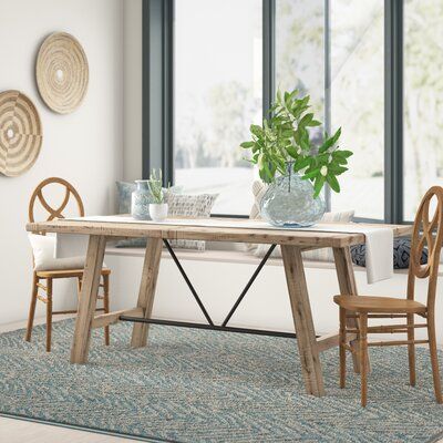 Rectangular Kitchen & Dining Tables You'll Love In 2020 For Well Liked Rhiannon Poplar Solid Wood Dining Tables (View 3 of 20)