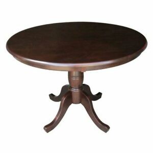 Round 36 Inch Solid Wood Kitchen Dining Table In Rich Inside Well Known Hitchin 36'' Dining Tables (Photo 10 of 20)