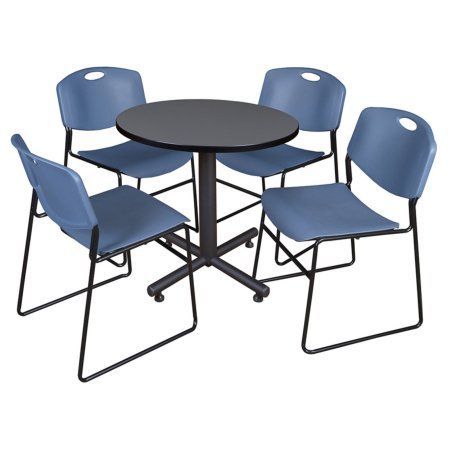 Round Breakroom Tables And Chair Set Throughout 2020 Kobe 30 Inch Round Breakroom Table In Multiple Colors And (View 4 of 20)