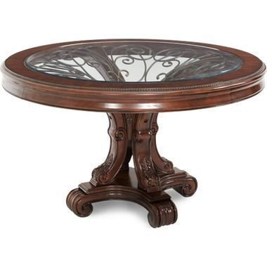 Round Foyer Table For 2019 Canalou 46'' Pedestal Dining Tables (View 9 of 20)