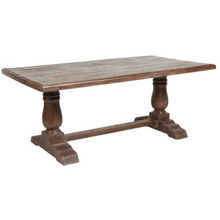 Rustic Kitchen Tables Intended For Alexxes 38'' Trestle Dining Tables (Photo 1 of 20)