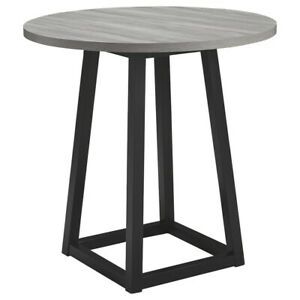 Saltoro Sherpi Round Wooden Counter Height Dining Table Within Favorite Liesel Bar Height Pedestal Dining Tables (View 14 of 20)