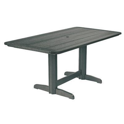 Servin 43'' Pedestal Dining Tables Regarding Well Known Beachcrest Home Alanna Plastic Dining Table Color: Slate (Photo 2 of 20)