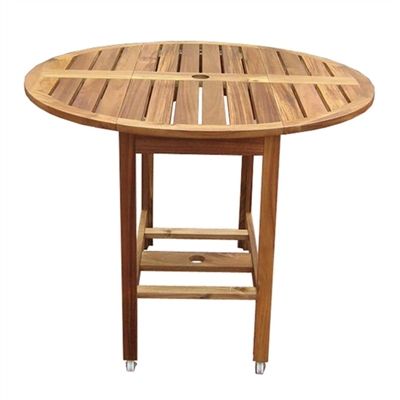 Steven 39'' Dining Tables Pertaining To Popular Kiln Dried Hardwood 39 Inch Folding Patio Dining Table (View 7 of 20)