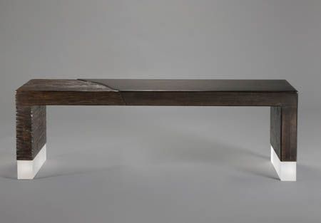 The "alluvium" Bench Love The Different Textures Pertaining To Most Current Lewin Dining Tables (View 16 of 20)
