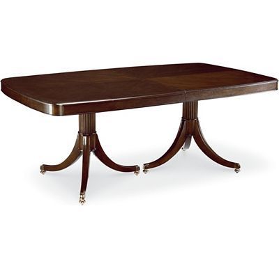 Trendy 47'' Pedestal Dining Tables For Thomasville Furniture – Studio 455 Double Pedestal Dining (View 7 of 20)