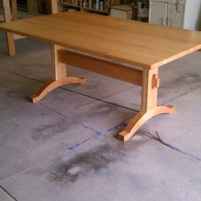 Trestle Table, Custom In Nerida Trestle Dining Tables (View 17 of 20)