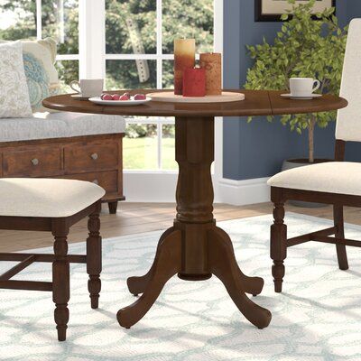 Wayfair Inside Most Recent Rubberwood Solid Wood Pedestal Dining Tables (View 13 of 20)