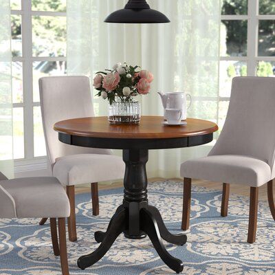 Wayfair With Favorite Boothby Drop Leaf Rubberwood Solid Wood Pedestal Dining Tables (View 13 of 20)