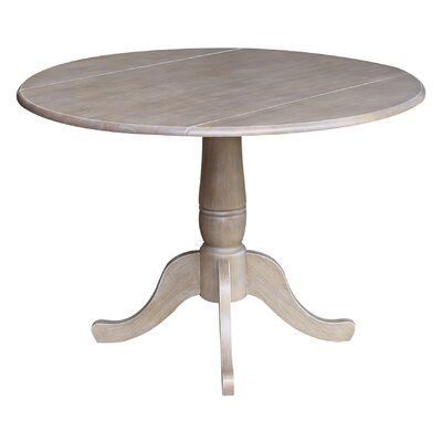 Well Known Boothby Drop Leaf Rubberwood Solid Wood Pedestal Dining Tables Pertaining To Canora Grey Sakamoto Drop Leaf Solid Rubberwood Dining (Photo 3 of 20)