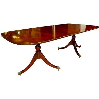 Well Known Kirt Pedestal Dining Tables For Federal Mahogany Double Pedestal Dining Tableold (Photo 19 of 20)