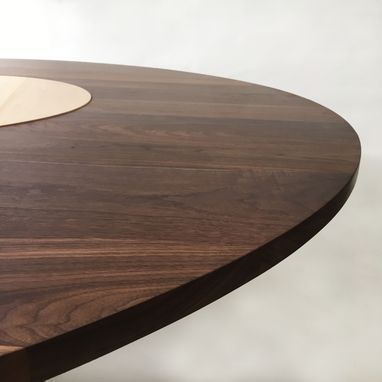 Well Liked Buy Hand Crafted Contemporary Modern Solid Walnut Round With Geneve Maple Solid Wood Pedestal Dining Tables (Photo 20 of 20)