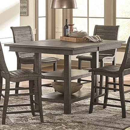Well Liked Progressive Furniture Willow Dining Distressed Finish Within Romriell Bar Height Trestle Dining Tables (View 15 of 20)