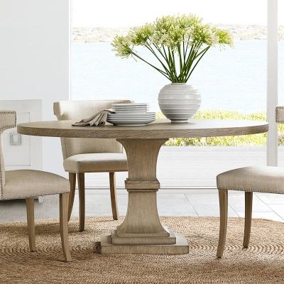 Williams Sonoma Pertaining To Preferred Villani Pedestal Dining Tables (View 6 of 20)