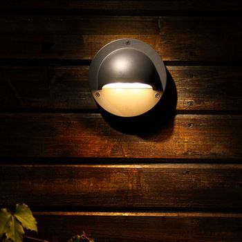 12v Outdoor Led Recessed Mounted Led Step Light Recessed Inside Esquina Powder Coated Black Outdoor Wall Lanterns (Photo 14 of 20)