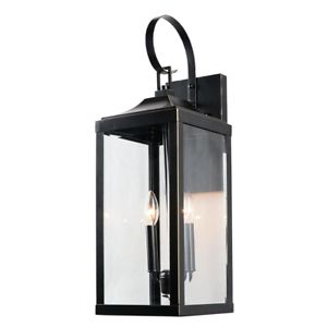 2 Light 25 In. Outdoor Wall Lantern Sconce In Imperial With Regard To Heitman Black Wall Lanterns (Photo 13 of 20)