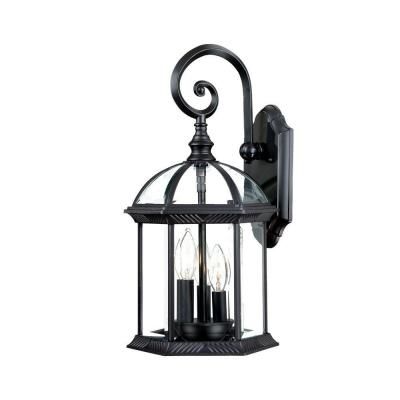 Acclaim Lighting Dover Collection 1 Light Matte Black With Carner Outdoor Wall Lanterns (Photo 7 of 20)