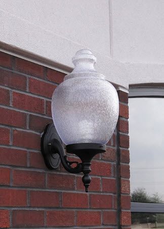 Acorn 16" Globe Light Fixtures 866 637 1530 In Esquina Powder Coated Black Outdoor Wall Lanterns (Photo 7 of 20)
