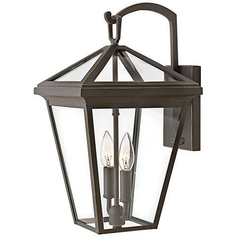 Alford Place 17 1/2"h Oil Rubbed Bronze Outdoor Wall Light With Cowhill Dark Bronze Wall Lanterns (Photo 13 of 20)