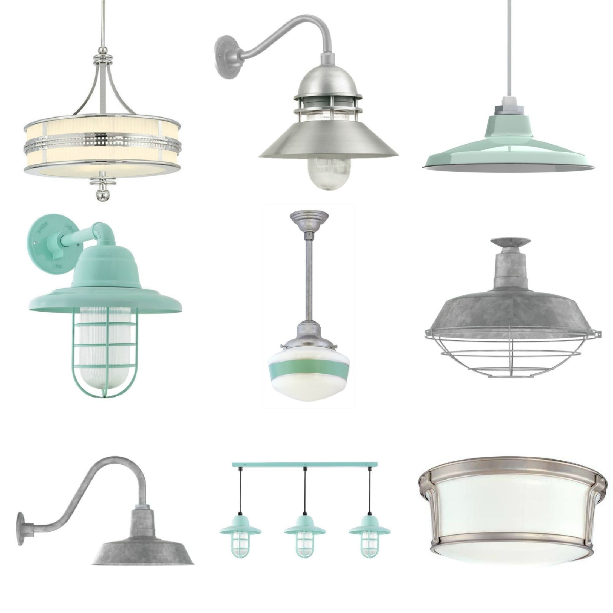 Aqua Pendant Lamp – Ideas On Foter With Regard To Marina Way Bronze 2 – Bulb Outdoor Barn Lights (View 2 of 20)