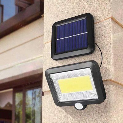 Arlmont & Co. Alfreda Black 56 – Bulb 3" H Solar Powered For Chazz Integrated Led Outdoor Armed Sconces (Photo 20 of 20)