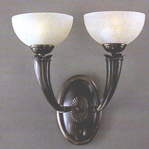 Classic Lighting French Horn 2 Light Armed Sconce | Wayfair Throughout Edith 2 Bulb Outdoor Armed Sconces (Photo 16 of 20)