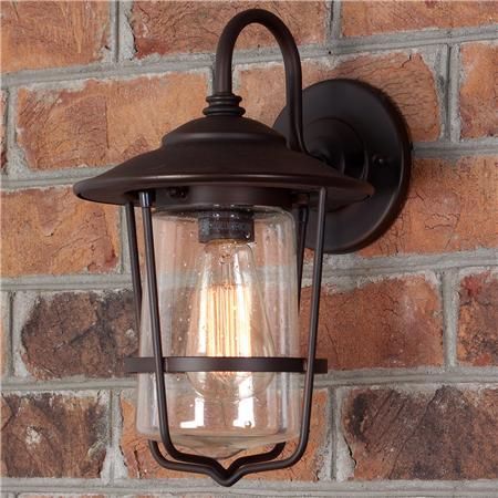Contemporary Seeded Glass Wall Lantern – Small | Wall Intended For Mccay Matte Black Outdoor Wall Lanterns (Photo 9 of 20)
