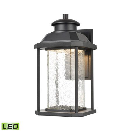 Elk Lighting 87122/led Sconce In Matte Black With Seedy In Whisnant Black Integrated Led Frosted Glass Outdoor Flush Mount (Photo 3 of 20)