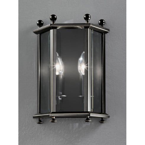 Franklite Emberton 2 Light Indoor Wall Lantern In Antique With Cowhill Dark Bronze Wall Lanterns (View 17 of 20)