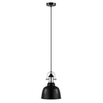 Gilwell 1 Light Matte Black And Chrome Pendant | Mini Within Rickey Matte Antique Black Wall Lanterns (View 11 of 20)