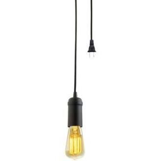 Globe Electric 1 Light Vintage Edison Pendant In Matte Within Rickey Matte Antique Black Wall Lanterns (View 13 of 20)