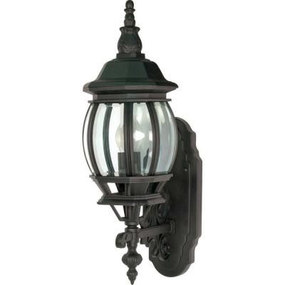 Glomar 1 Light – 20 In. Wall Lantern Sconce With Clear Regarding Chicopee Beveled Glass Outdoor Wall Lanterns (Photo 13 of 20)