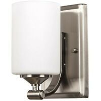 Hampton Bay Exterior Wall Light 240 235 Black Oval In Whisnant Black Integrated Led Frosted Glass Outdoor Flush Mount (Photo 10 of 20)