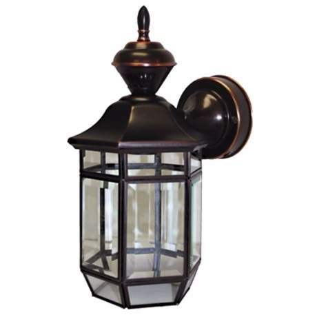 Heritage Black 21" Dusk To Dawn Motion Sensor Outdoor For Castellanos Black Outdoor Wall Lanterns (View 3 of 20)
