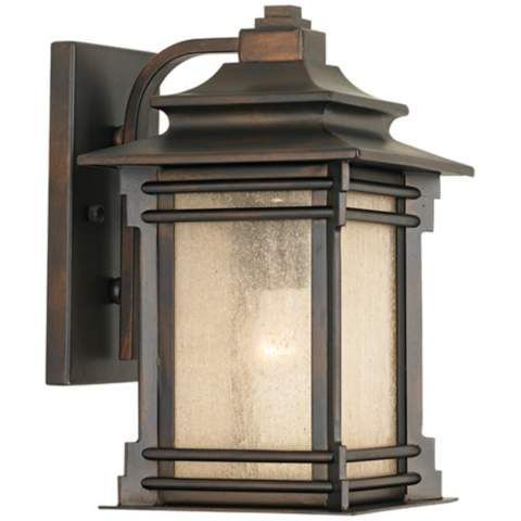 Hickory Point 12" High Walnut Bronze Outdoor Wall Light Throughout Powell Outdoor Wall Lanterns (Photo 1 of 20)