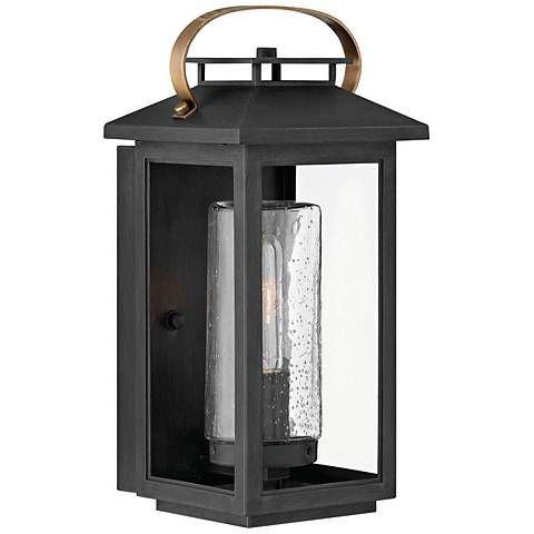 Hinkley Atwater 14" High Black Outdoor Wall Light – #55w49 With Ciotti Black Outdoor Wall Lanterns (Photo 8 of 20)