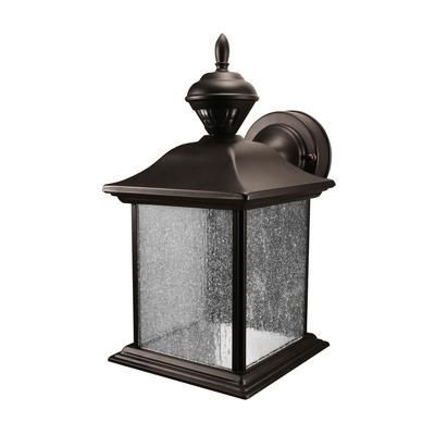 Home Depot – City Carriage Lantern With Clear Seeded Glass With Anner Seeded Glass Outdoor Wall Lanterns (View 12 of 20)