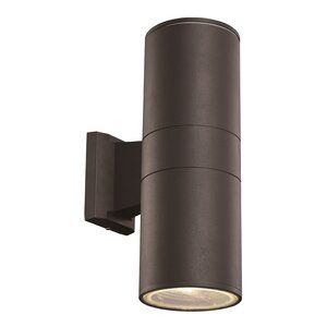Ivy Bronx Alessia Integrated Led Glass Outdoor Armed Throughout Chazz Integrated Led Outdoor Armed Sconces (Photo 9 of 20)