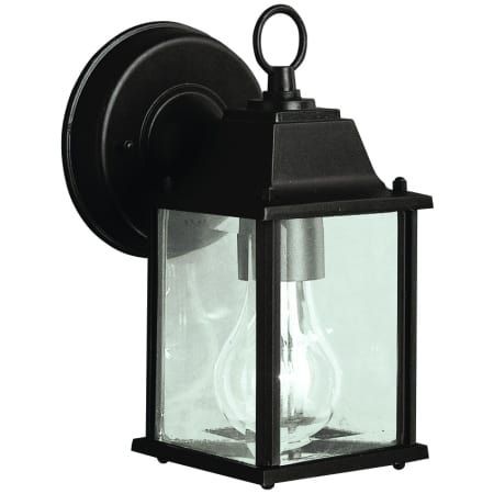 Kichler 9794bk Black Barrie 9" Outdoor Wall Light With Pertaining To Chicopee Beveled Glass Outdoor Wall Lanterns (View 4 of 20)