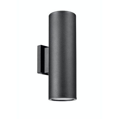 Latitude Run® Alahna Black 2 – Bulb 14'' H Frosted Glass With Izaiah Black 2 Bulb Frosted Glass Outdoor Armed Sconces (Photo 1 of 20)