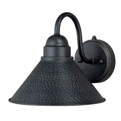 Laurel Foundry Modern Farmhouse Bigelow Outdoor Barn Light Intended For Ranbir Oil Burnished Bronze Outdoor Wall Lanterns With Dusk To Dawn (View 10 of 20)
