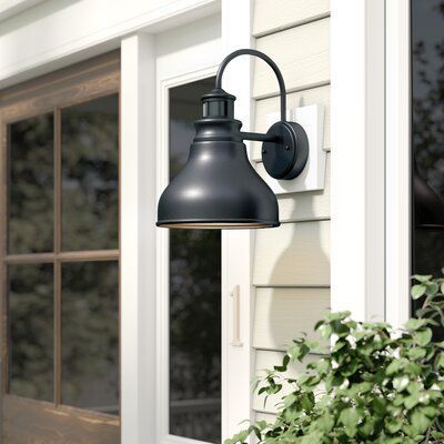Laurel Foundry Modern Farmhouse Lavardin Dualux® Outdoor Throughout Ranbir Oil Burnished Bronze Outdoor Barn Lights With Dusk To Dawn (View 15 of 20)